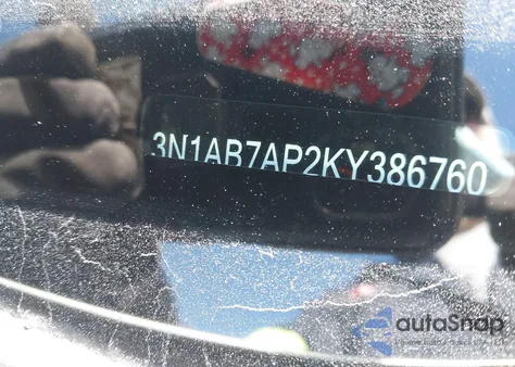 2019 Nissan Sentra S from USA, damaged, VIN 3N1AB7AP2KY386760